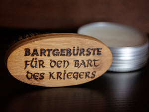 BARTGEBÜRSTE - Echtholz Wildschweinbürste 11cm x 5,7 cm | Bartpflege für Nordmänner